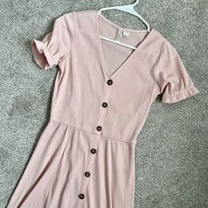Button down midi dress